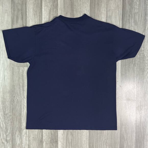 Vintage 90s Whitetail Deer TSI Navy T-Shirt Navy Single Stitch XL - Picture 6 of 11